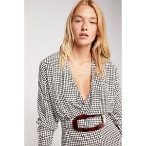 Free People Belted Midi Dress